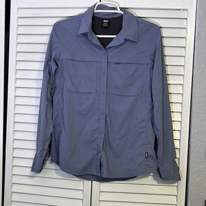 REI Women’s long sleeve adventure lightweight shirt. Vented back. Size S.